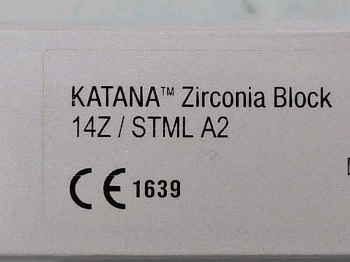 Katana zirconia block - zirconia, stml